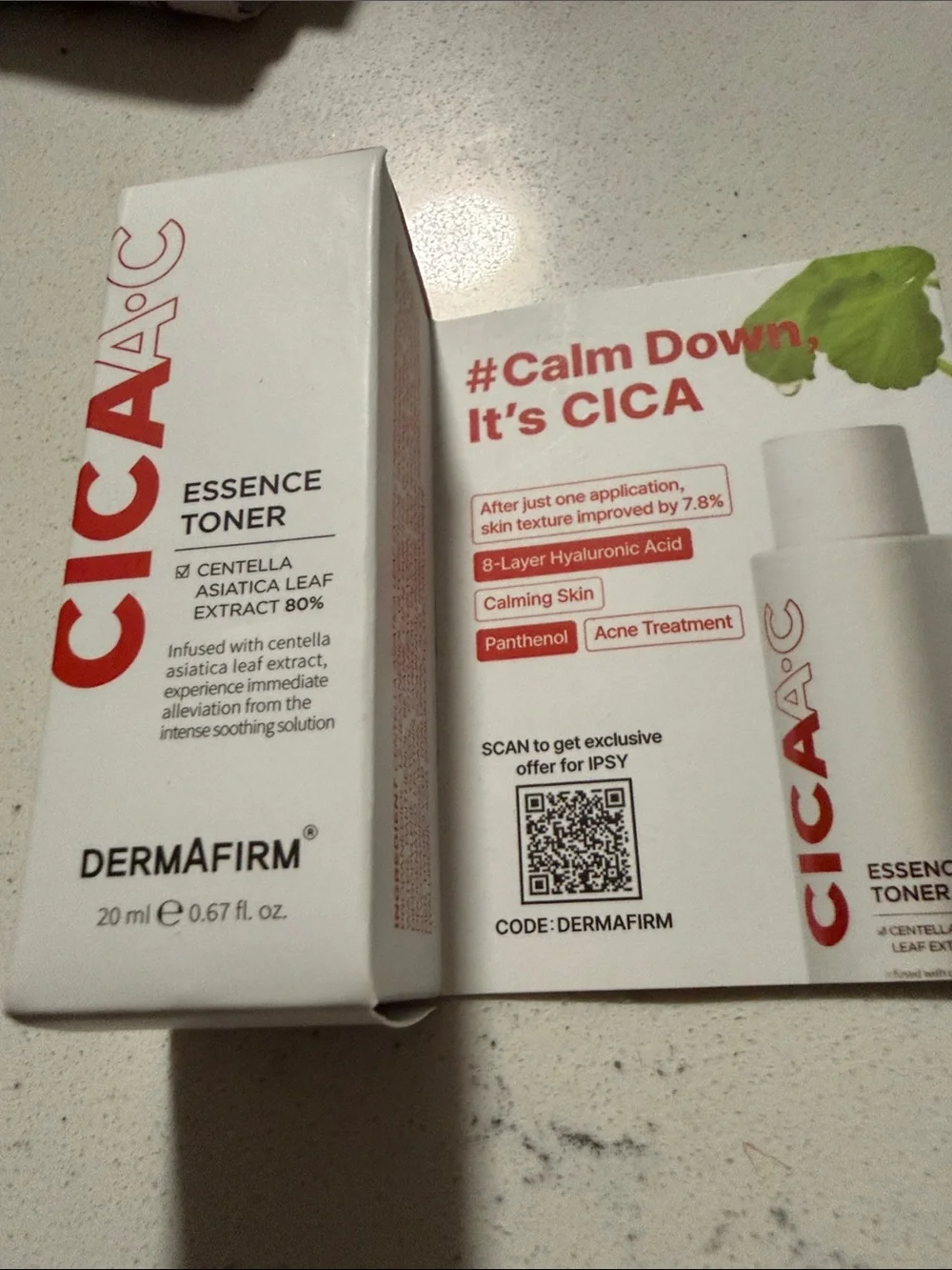 CICA Essence Toner — Calming Green Formula